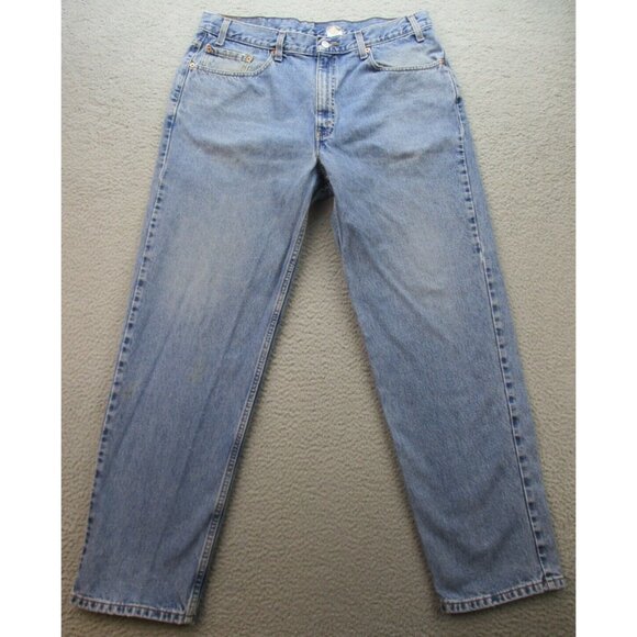 VTG Levi's Jeans Mens 38x32 Blue Denim Relaxed Fit Straight 550 Y2K Pants - Picture 1 of 13
